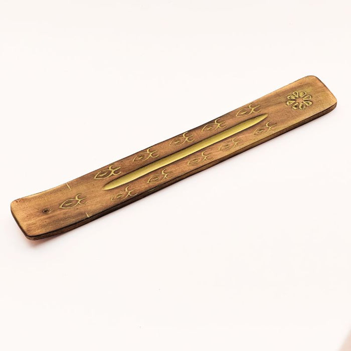 Porta incienso Natural Wood Amarillo