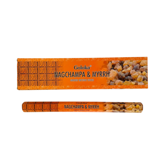 Incienso Nag Champa y Mirra Jardin - Goloka