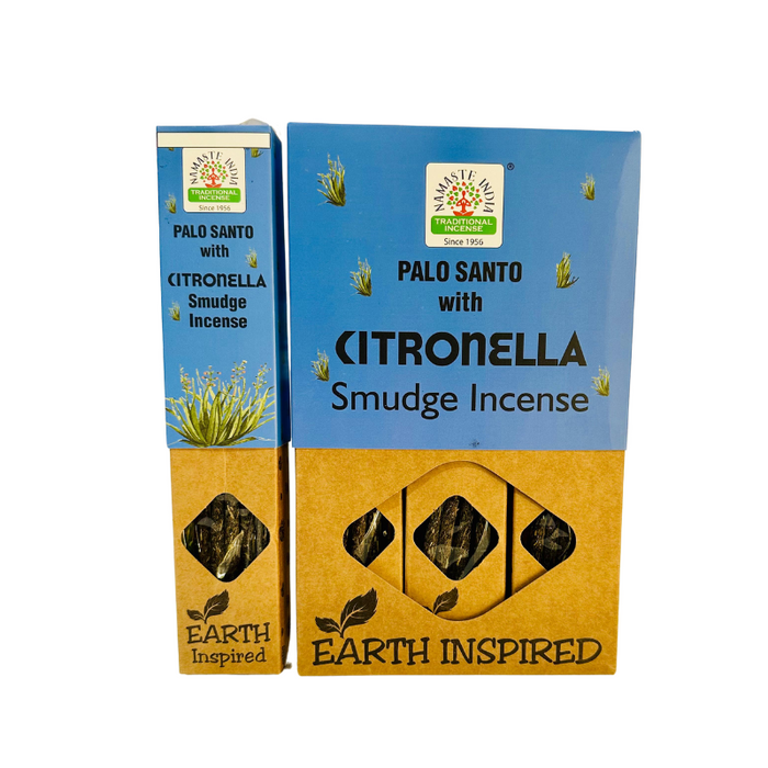 Incienso Natural Palo Santo con Citronella - Namaste India