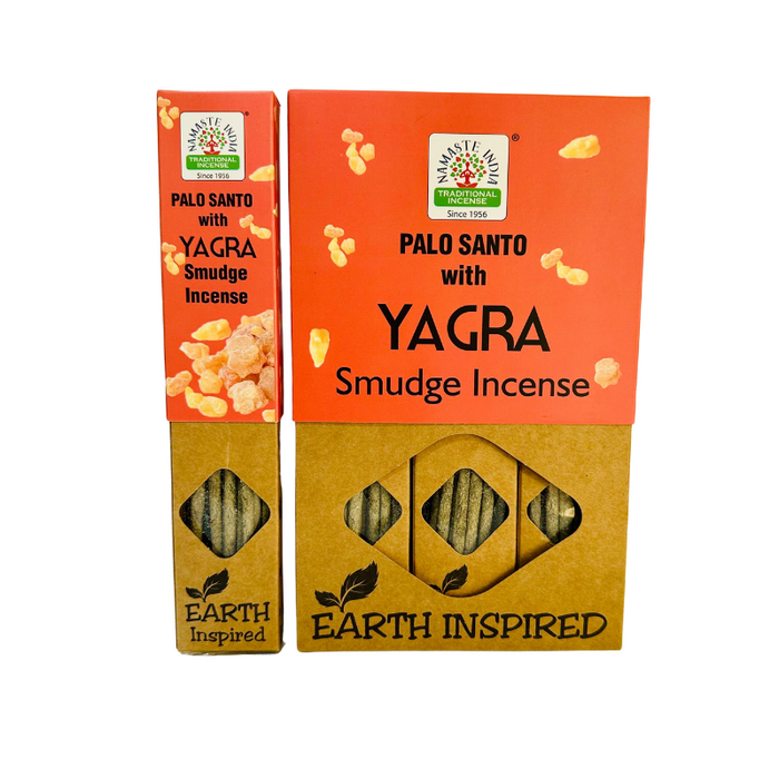 Incienso Natural Palo Santo con Yagra - Namaste India