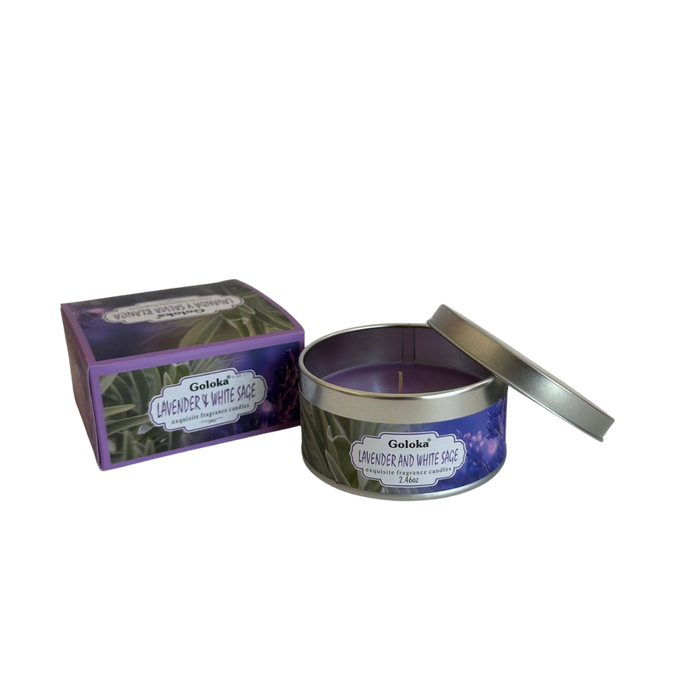 Vela Aromática Lavanda y Salvia Blanca - Goloka