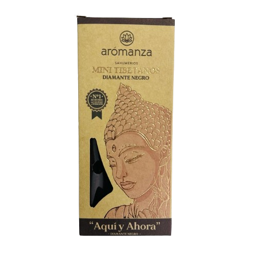 Sahumerio Mini Tibetano Diamante Negro - Aromanza