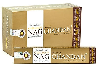 Incienso Natural Golden Nag Chandan - Vijayshree