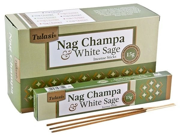 Incienso Natural Nag Champa Salvia Blanca - Tulasi