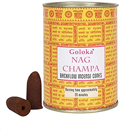 Incienso Cascada Nag Champa Amarillo - Goloka - 24 Conos