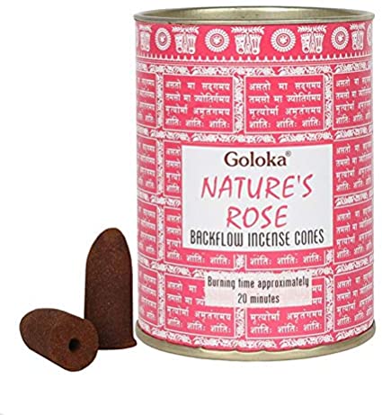 Incienso Cascada Nature's Rose - Goloka - 24 Conos