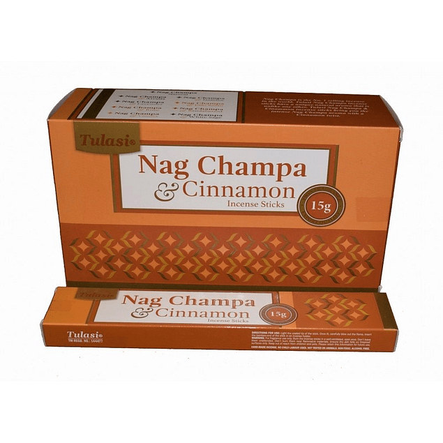 Incienso Natural Canela Nag Champa Tulasi