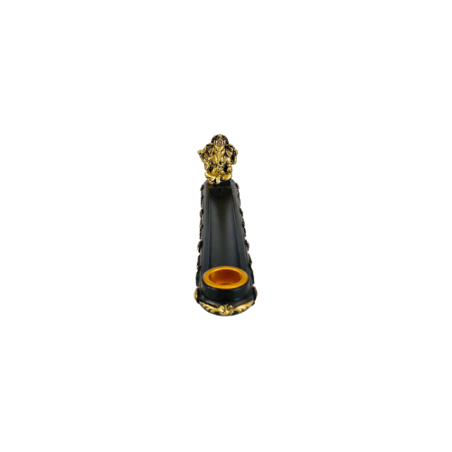 Porta Incienso Ganesh Black and Gold