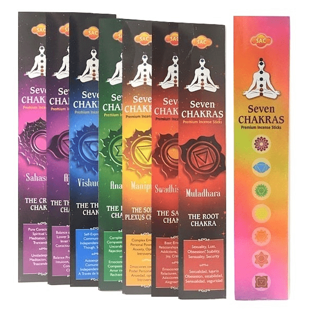 INCIENSO NATURAL 7 CHAKRAS - SAC