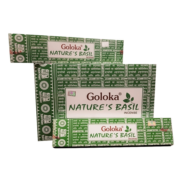 Incienso Natural Nature's Basil - Goloka
