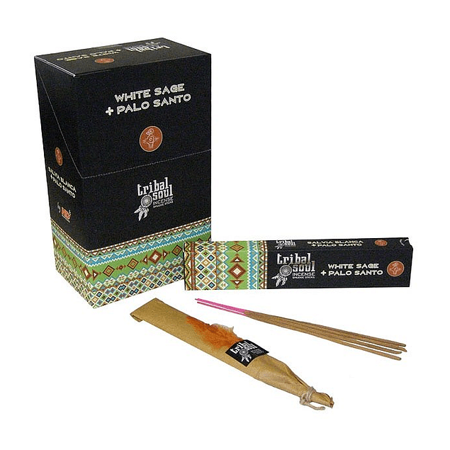 Incienso Natural Salvia Blanca + Palo Santo - Tribal Soul