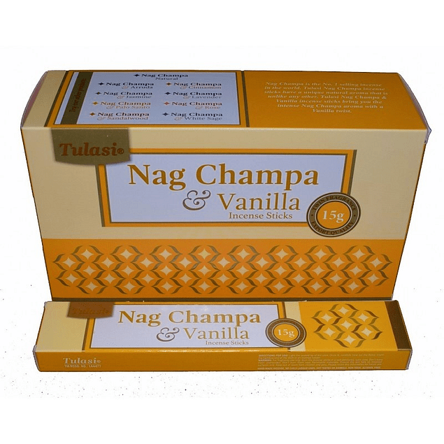 Incienso Natural Vainilla Nag Champa Tulasi