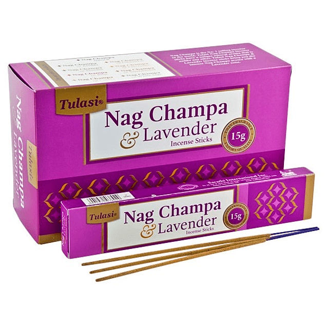 Lavanda Nag Champa Incienso Natural - Tulasi