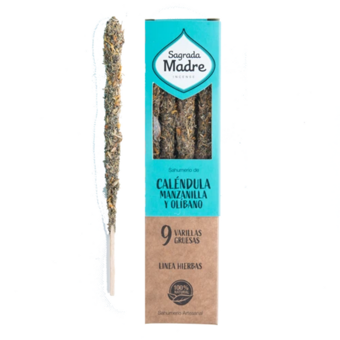 Sahumerio Calendula Manzanilla y Olíbano - Sagrada Madre