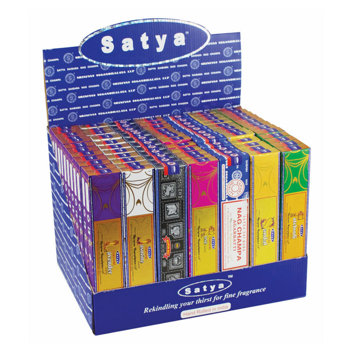 Incienso Satya Nag champa Pack 84 Unidades Display Natural