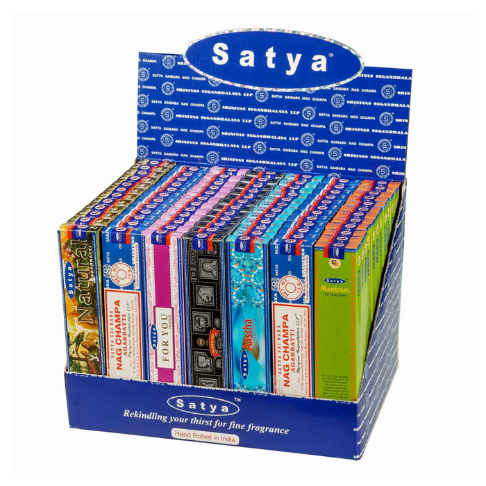 Incienso Satya Nag champa Pack 84 Unidades Display Popular