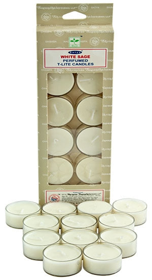 Vela Aromática Salvia Blanca Tealight - Satya