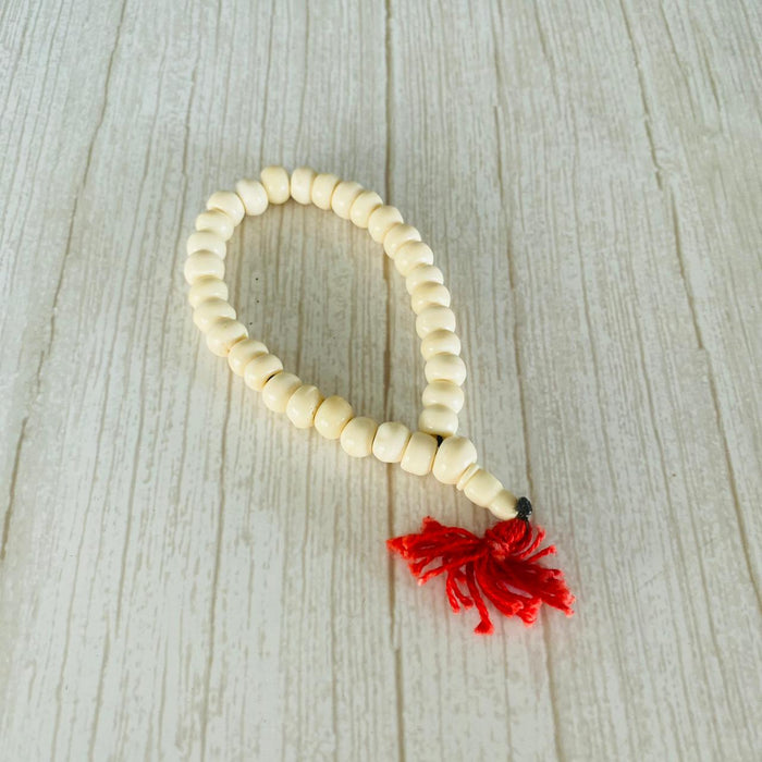 Pulsera Japa Mala White 6mm