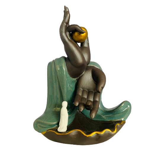 Porta Incienso Cascada Goddess Green