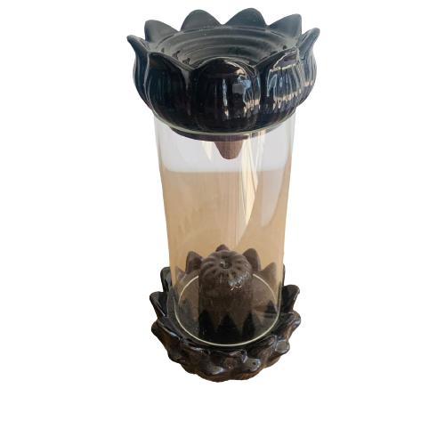 Porta Incienso Cascada Glass Shivling