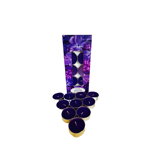 Vela Aromática Violeta Tealight - Goloka