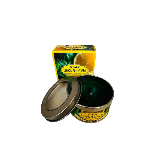 Vela Aromática Limon y Menta - Goloka