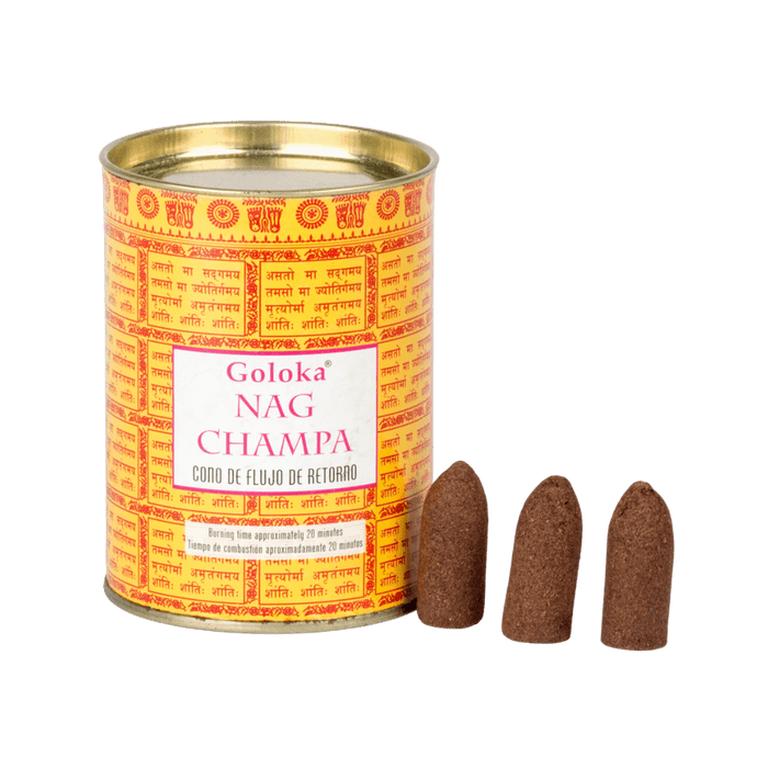 Incienso Cascada Nag Champa Amarillo 24 conos