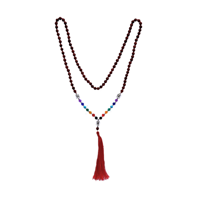 Japa Mala Buda Jaspe Rojo 6mm