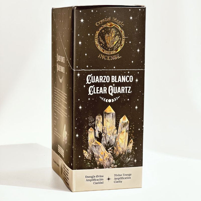 Incienso con Piedras de Cuarzo Blanco