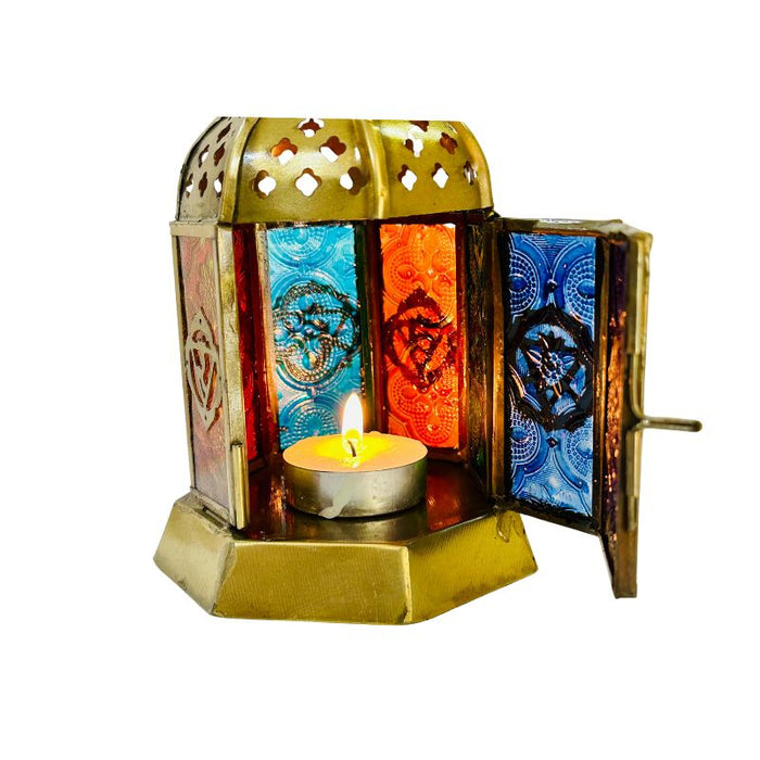 Farol Encantado - Porta Vela OM 7 Chakras Chico