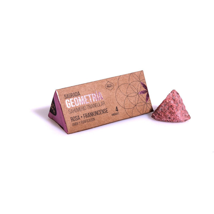 Sahumerio Triangular Rosa y Frankincense