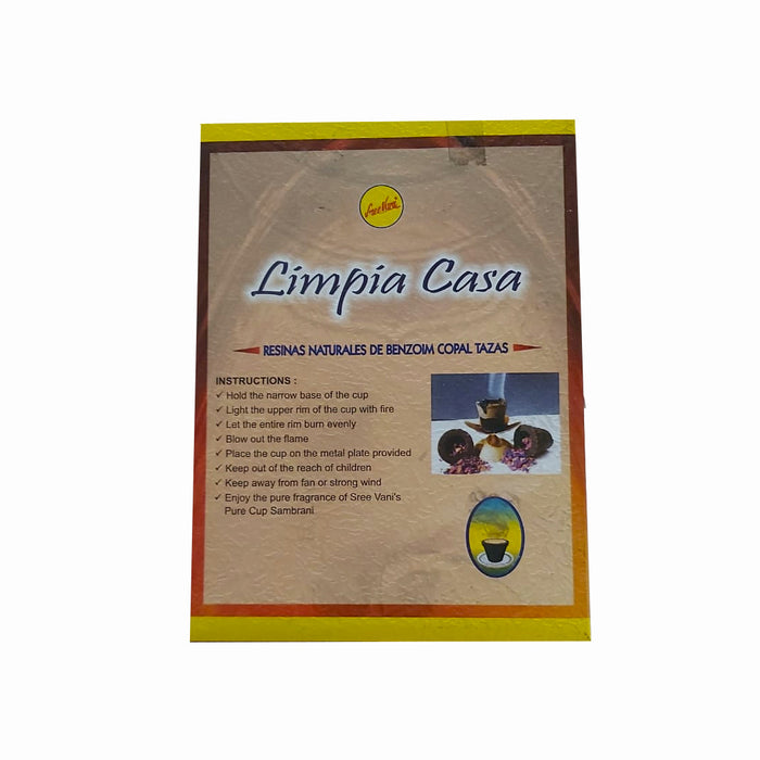 Copitas de Incienso Limpia Casa 12 copas