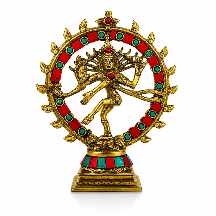 Nataraja Bronce con Piedras 17 cm