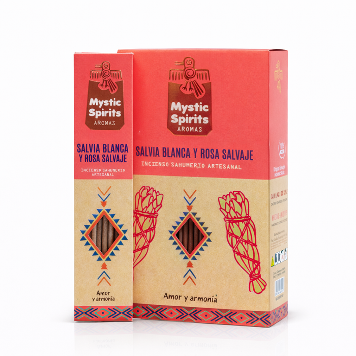 Incienso Salvia Blanca + Rosa Salvaje