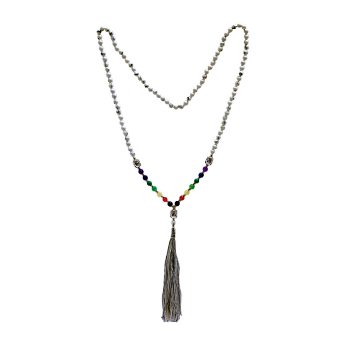 Japa Mala Buda Howlita 6mm