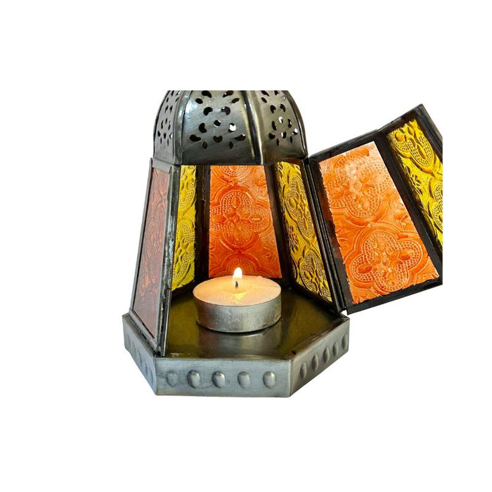 Farol Encantado - Porta Vela Naranja