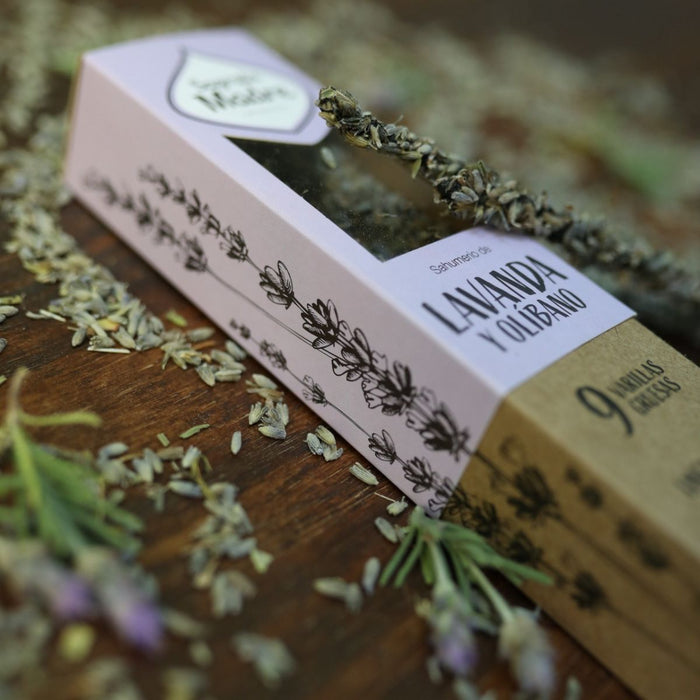 Sahumerio Hierbas Lavanda y Olíbano