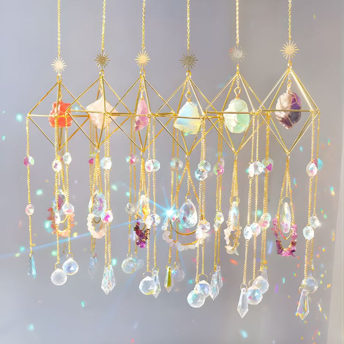 Atrapasol Cristal Cuarzo Rosa