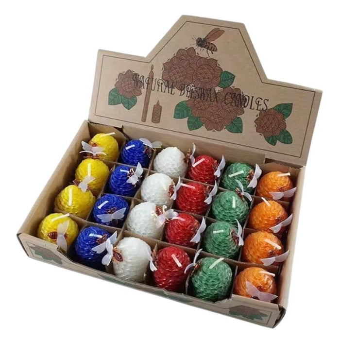 Set 24 Velas Cera de Abejas