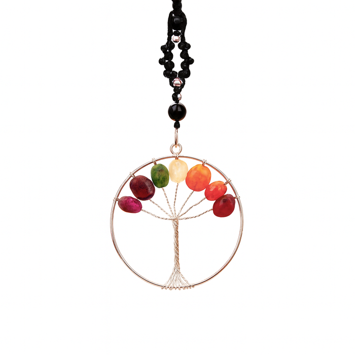 Colgante Arbol de la Vida 7 Chakras