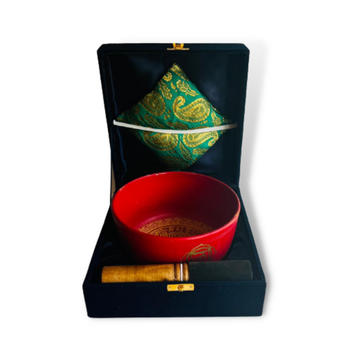 Cuenco Tibetano Rojo LAM 18 cm