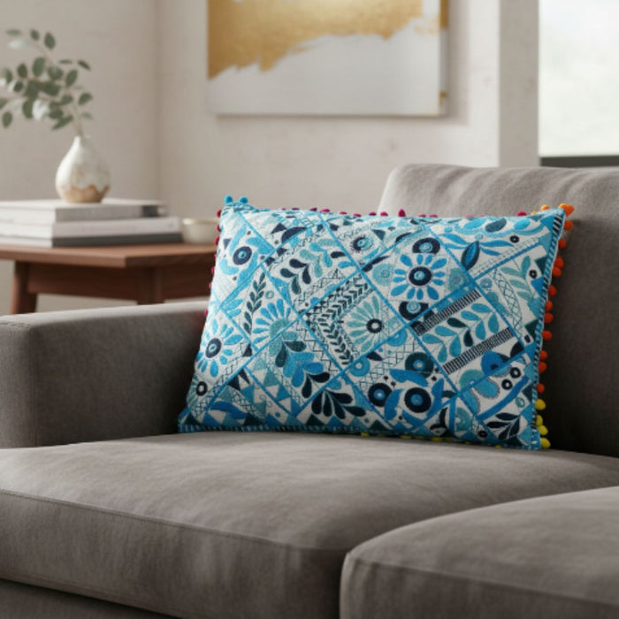 Cojin Decorativo Celeste