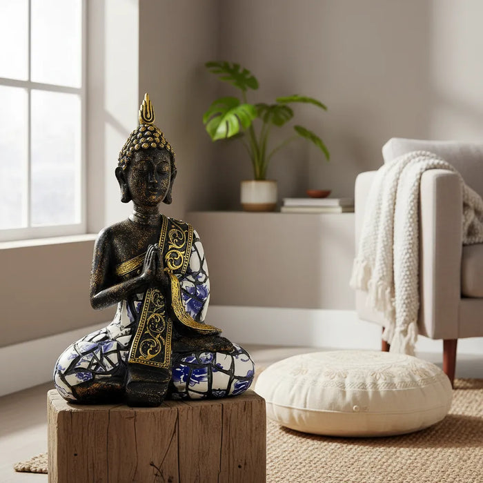 Buda Meditación Black & Blue