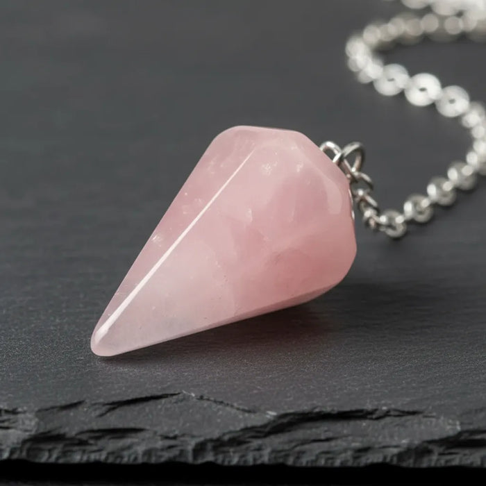Péndulo Mini Cuarzo Rosa