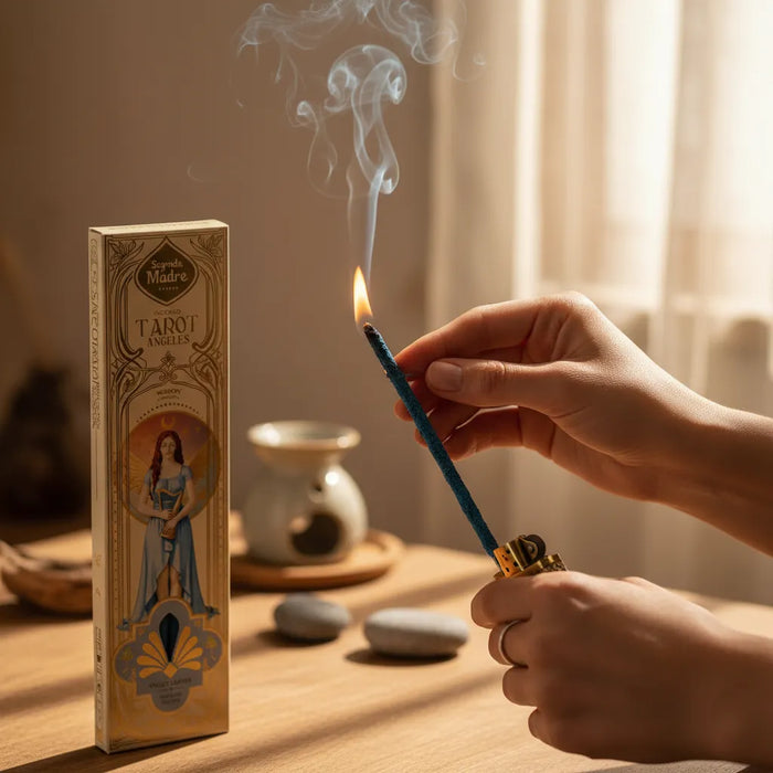 Sahumerio Tarot Ángeles Hojas de Violeta
