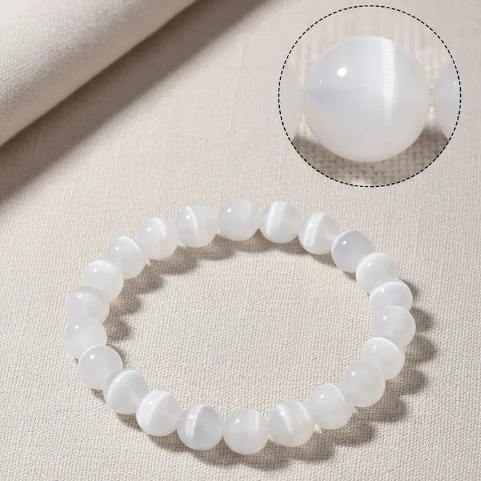 Pulsera Cuarzo Blanco 8mm
