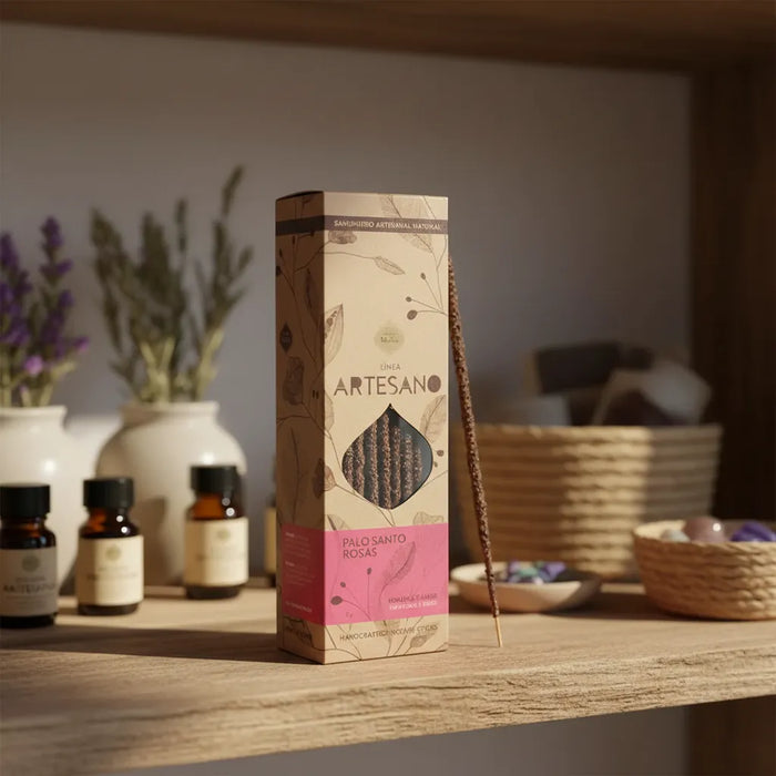 Sahumerio Artesano Palo Santo Rosa 30u