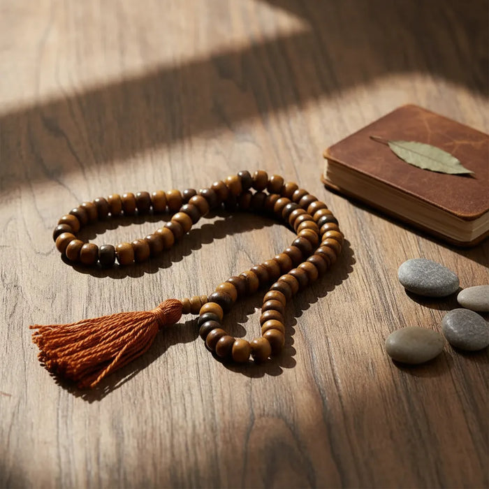 Japa Mala Clásico Marrón 8mm