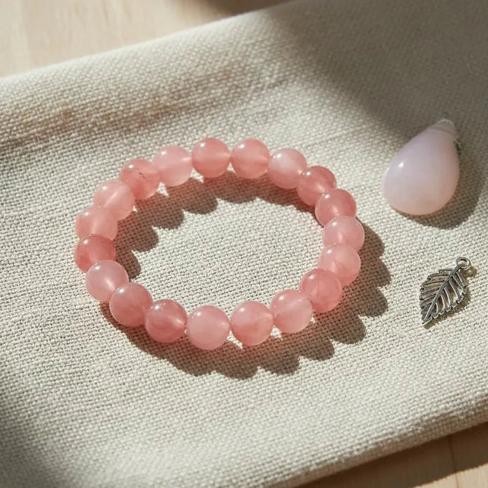 Pulsera Cuarzo Cherry 8mm