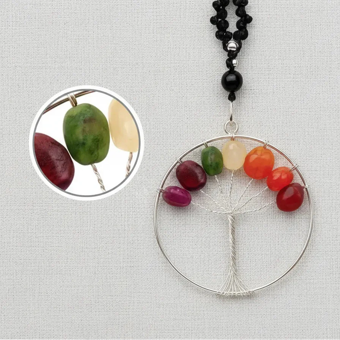 Colgante Arbol de la Vida 7 Chakras